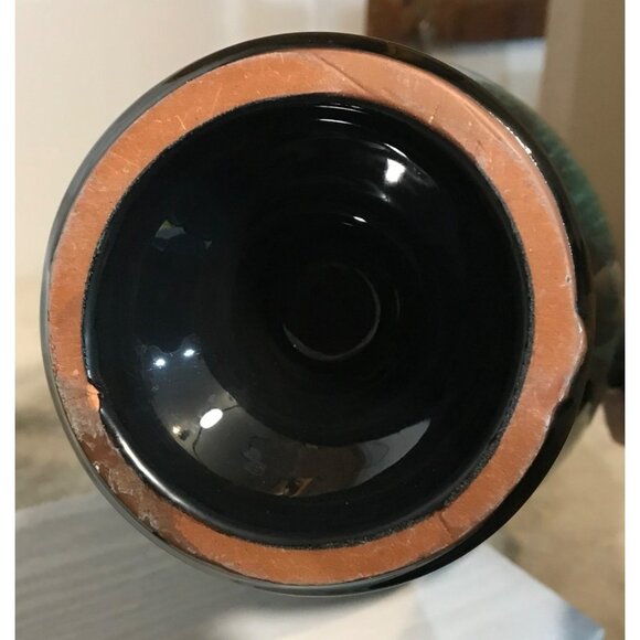 Blue Mountain Pottery Vase BMP Green Drip Glaze Double Handled MCM 12" Vintage - Picture 7 of 11